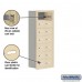 Salsbury Cell Phone Storage Locker - 7 Door High Unit (8 Inch Deep Compartments) - 14 A Doors - Sandstone - Recessed Mounted - Master Keyed Locks  19078-14SRK